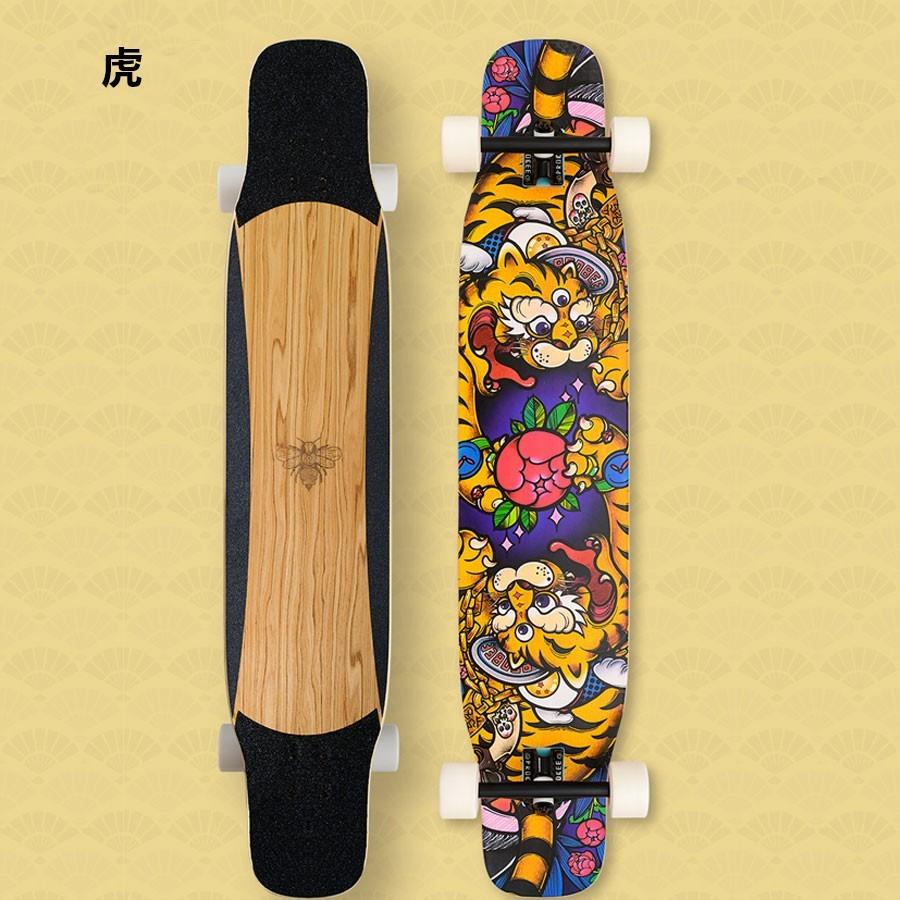 PROBEE【ロングスケートボード】虎・人魚 ダンシングスタイル向き