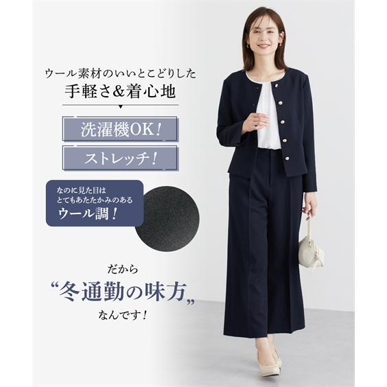 ニッセン（nissen） スーツ レディース パンツスーツ 秋冬 洗える