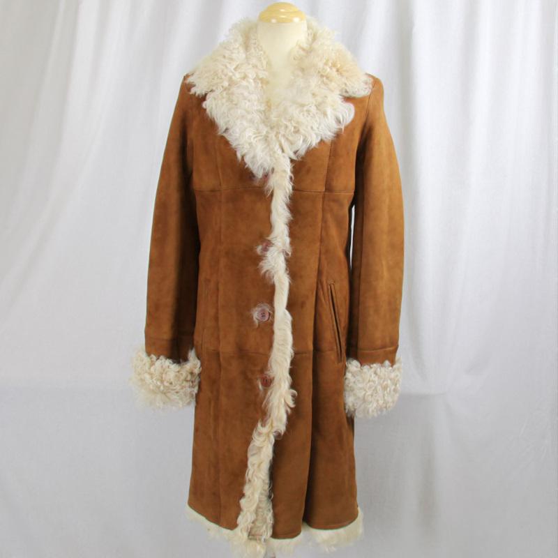 毛皮/ムートン/羊革/ラムムートンコート/リアルファー ムートンコート
