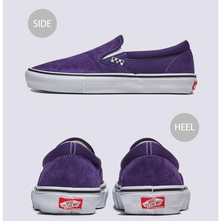 VANS（ヴァンズ） バンズ スニーカー SKATE SLIP-ON PURPLE BLACK