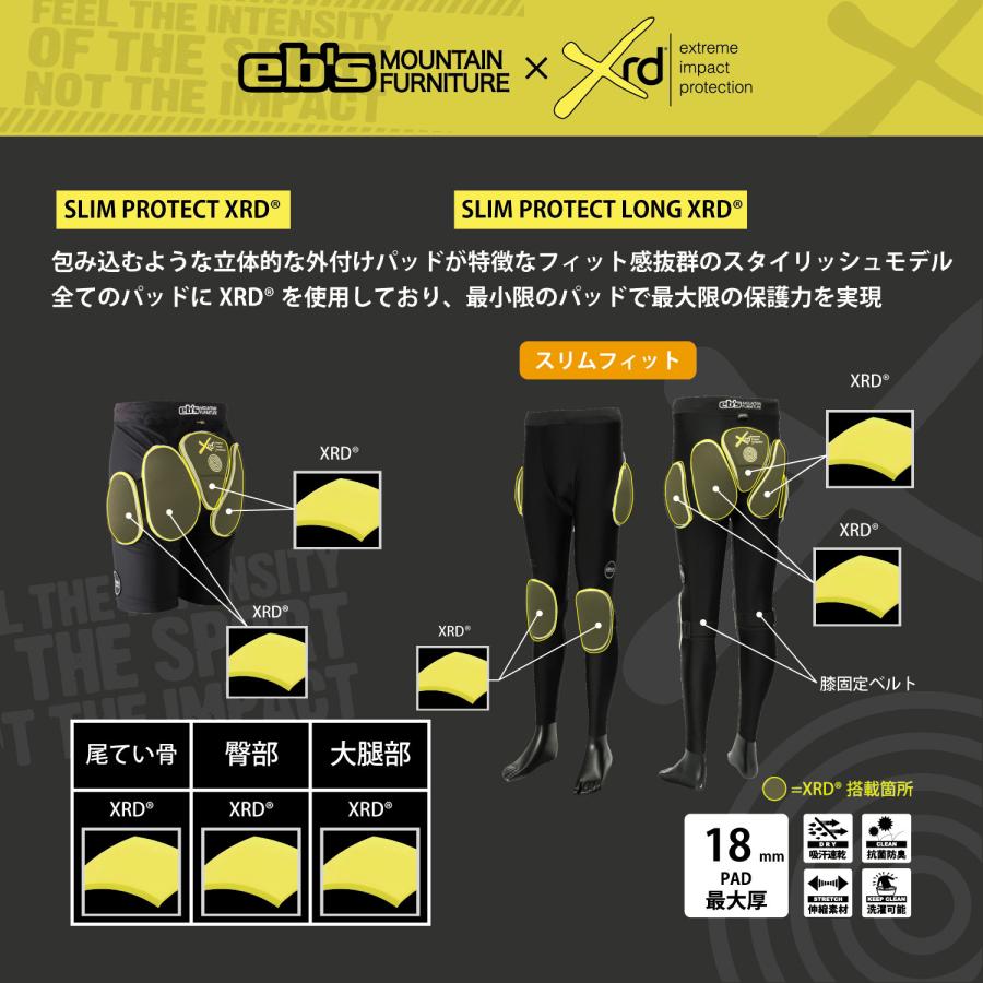 スノボ ヒッププロテクター eb's エビス SLIM PROTECT XRD Lサイズ