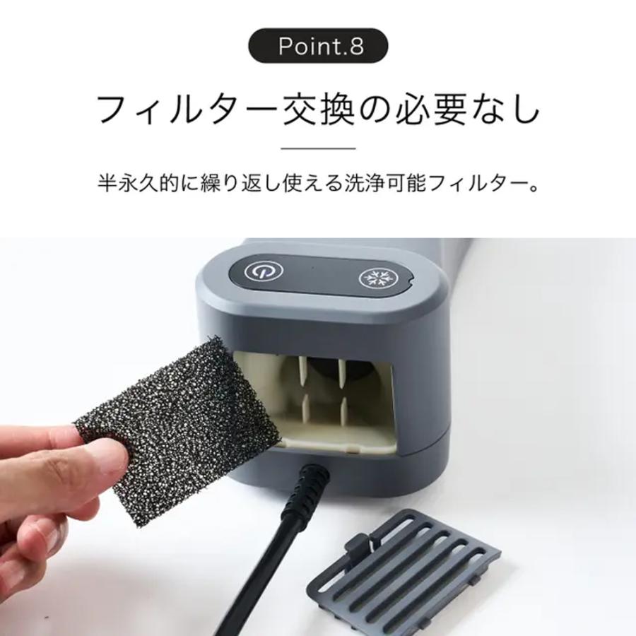 Livinfla HUWASARA コンパクト ボディドライヤー 床置き 壁掛け