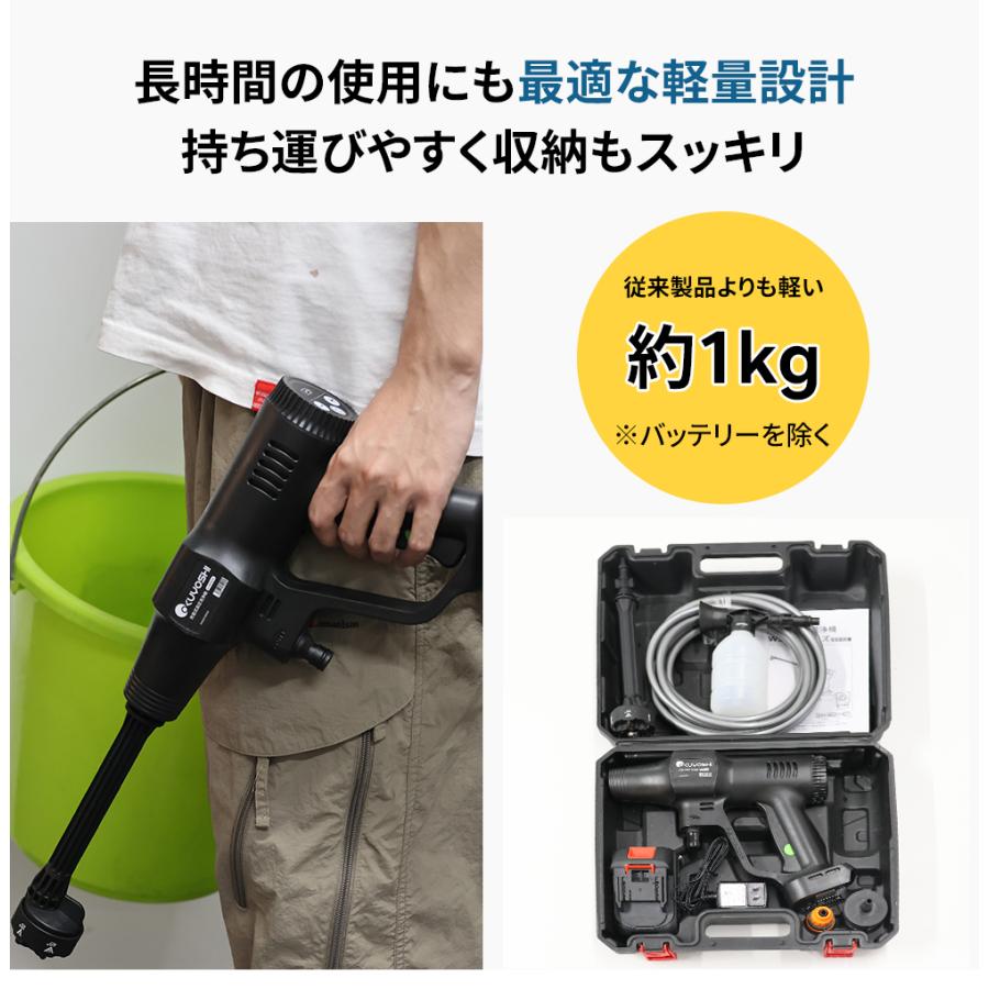セール5％OFF】高圧洗浄機 コードレス 充電式 高圧洗浄 バッテリー付き