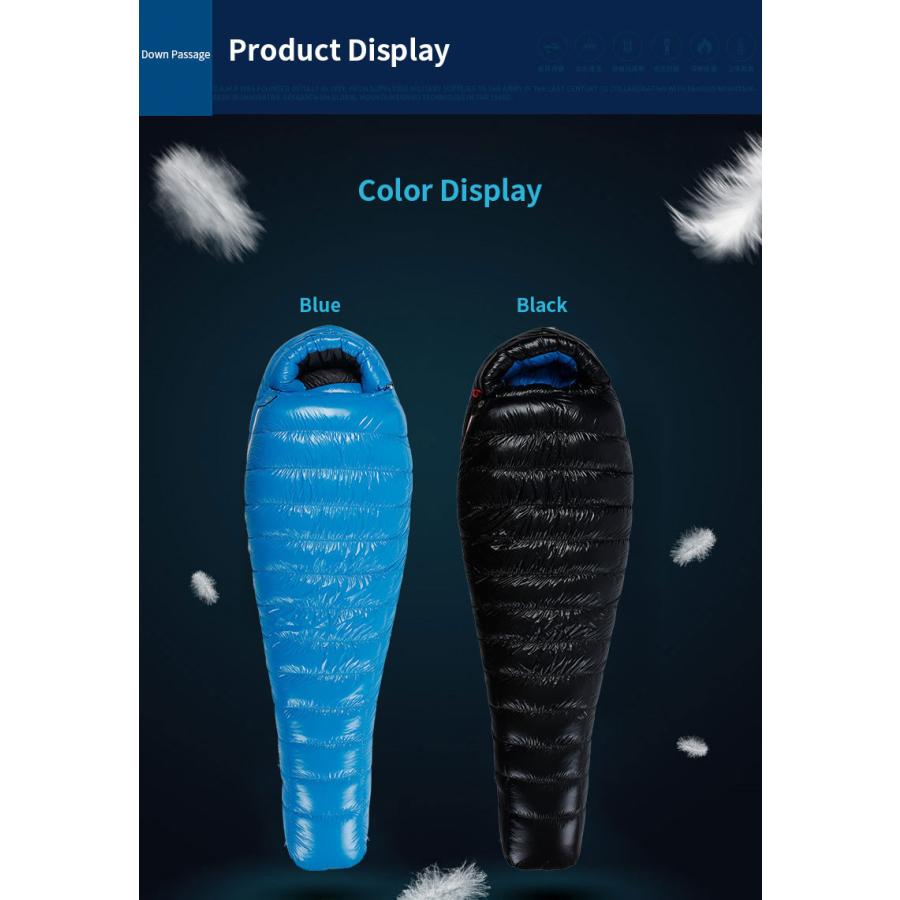 AEGISMAX】800FP (G3)ホワイトグースダウン寝袋 (2色／Mサイズ) 耐寒