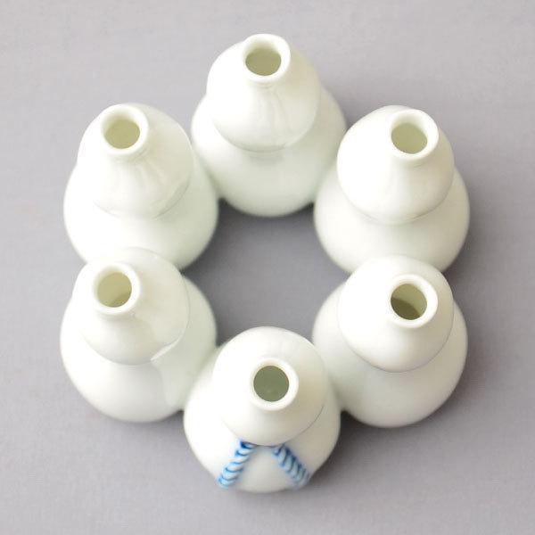 蓋置 茶道具 横石嘉助 作 白磁六瓢蓋置 : 茶道具専門店 (有)菊池商店