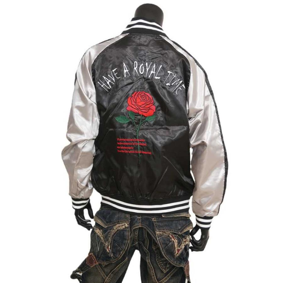 送料無料】メンズ ユニセックス 男性 アウター 薔薇 バラ 刺繍サテン