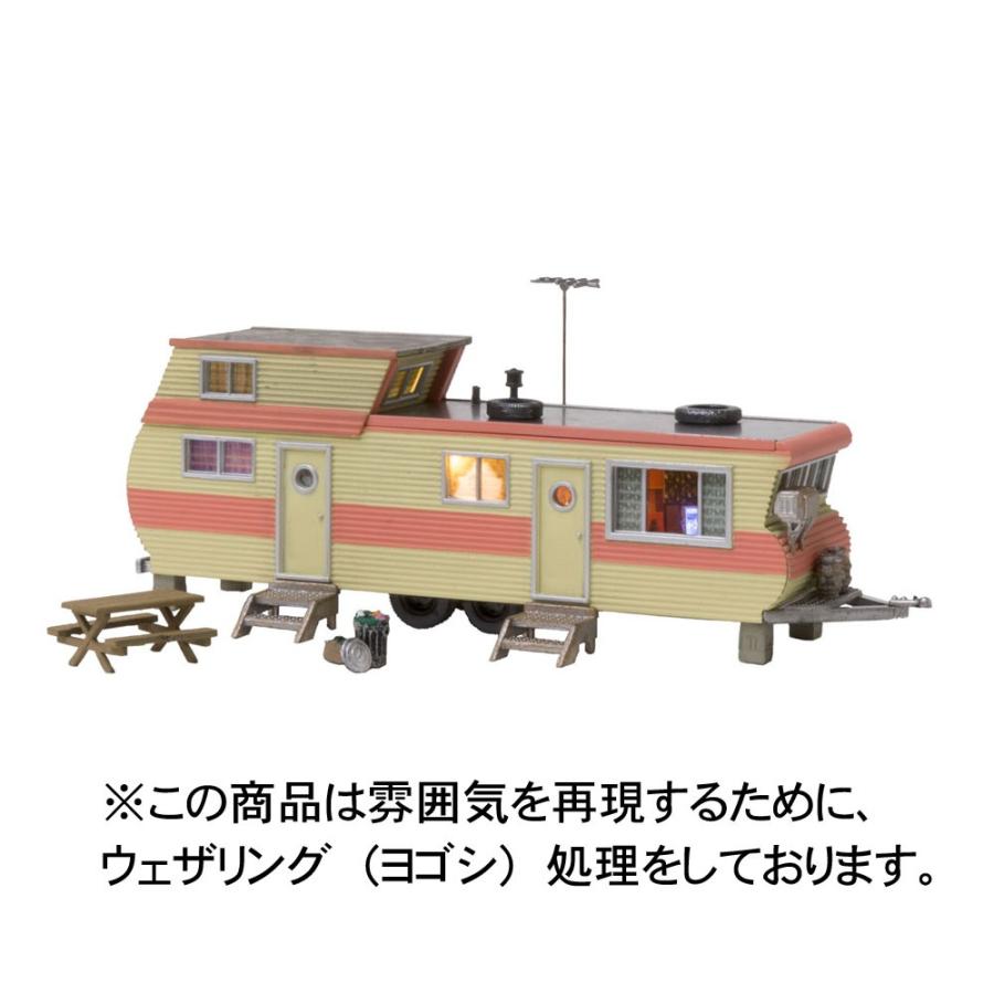 トレーラーハウス（2階建て）【LED付き】 ：ウッドランド 塗装済完成品