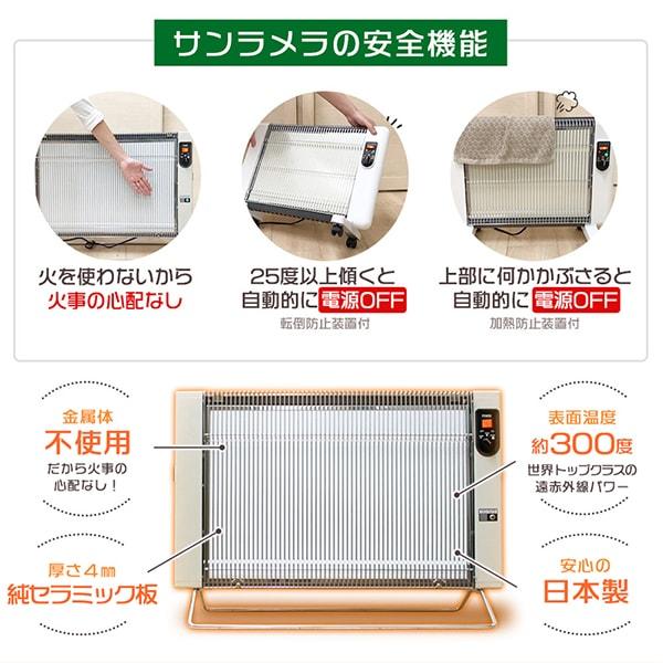 パネルヒーター 萬基商事 サンラメラ 1221-21 遠赤外線輻射式パネル
