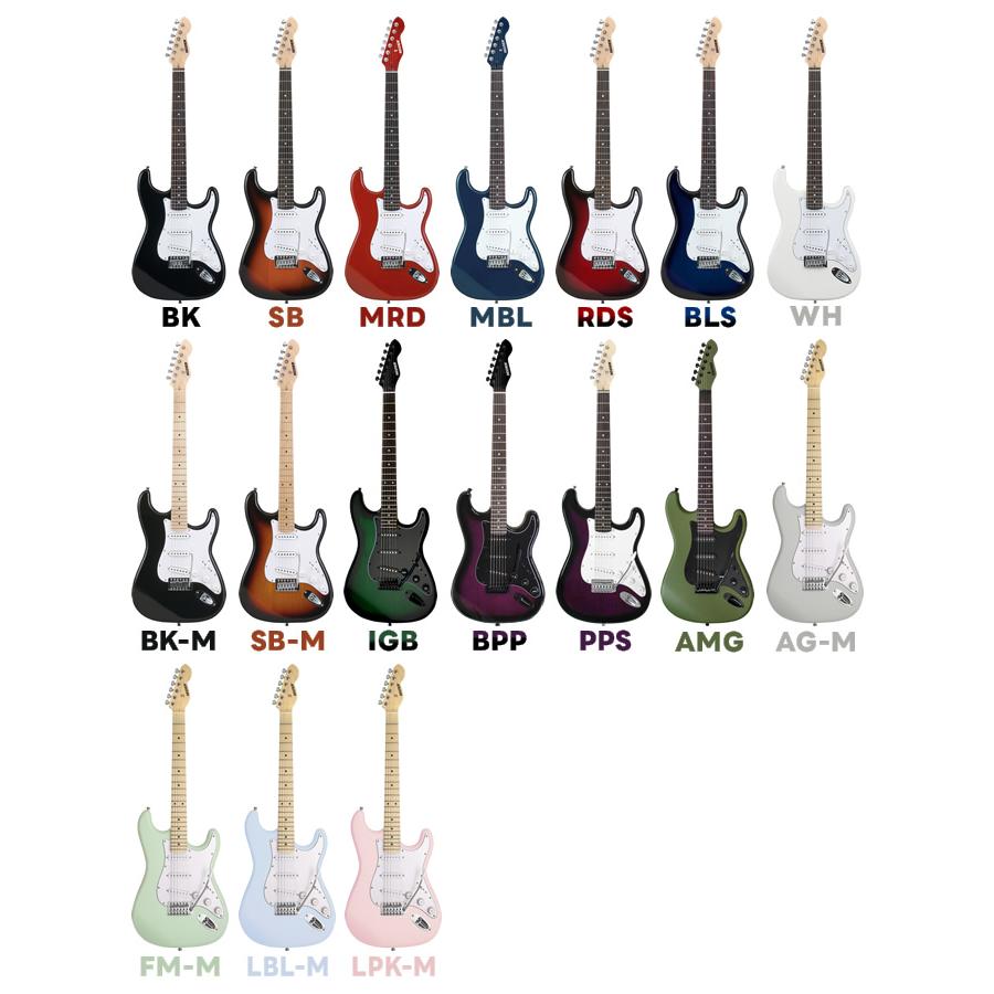 エレキギター SELDER ST-16 7点 初心者セット〔エレキギター セルダー