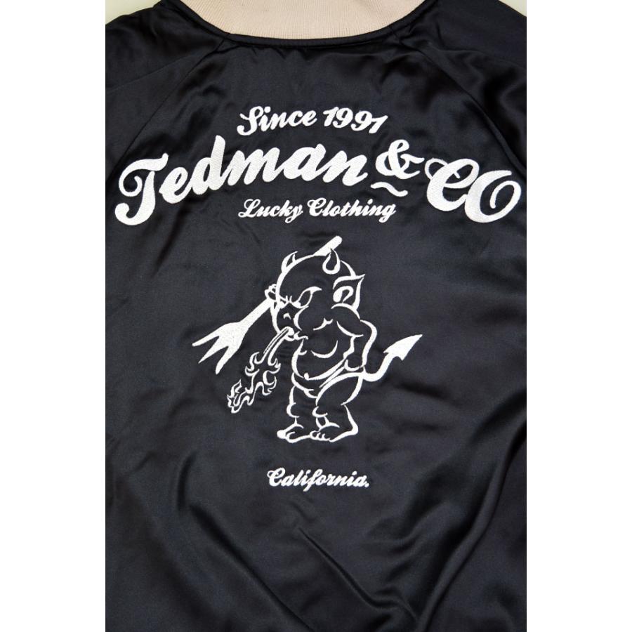 龍＆富士山リバーシブルスカジャン TEDMAN テッドマン TSK-060 和柄 竜