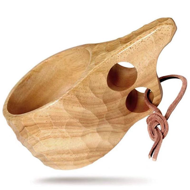 キャンプ アウトドア カップ ククサ 北欧モダン 天然木製 コーヒー