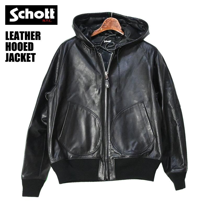 Schott N.Y.C（ショット） Schott LEATHER HOOED JACKET レザー