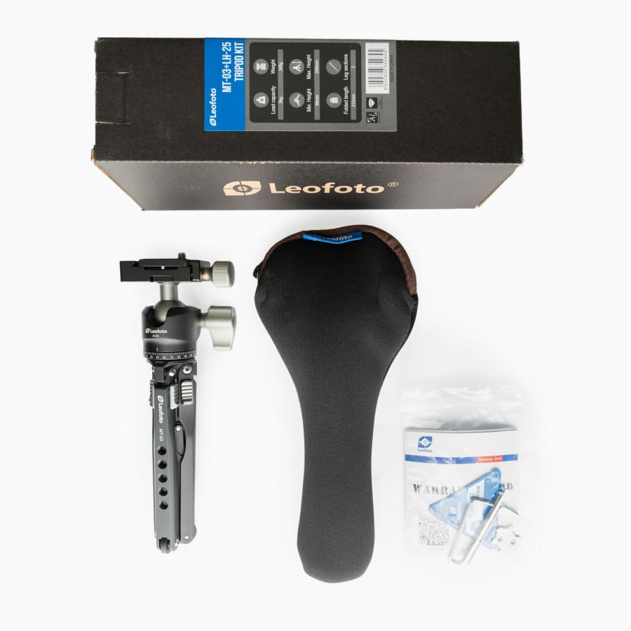 ポケット三脚 (並行輸入品)(6カ月保証) Leofoto MT-03+LH-25 専用