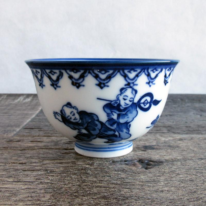 湯呑 湯飲み ゆのみ 110cc 和食器 日本製 瀬戸焼 瀬戸物 染付 薄くて