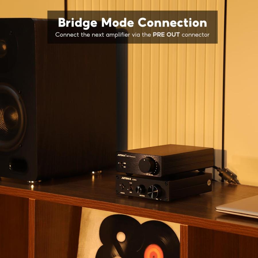 AIYIMA A07 Premium TPA3255 パワーアンプ 300Wx2 D級ステレオデジタル