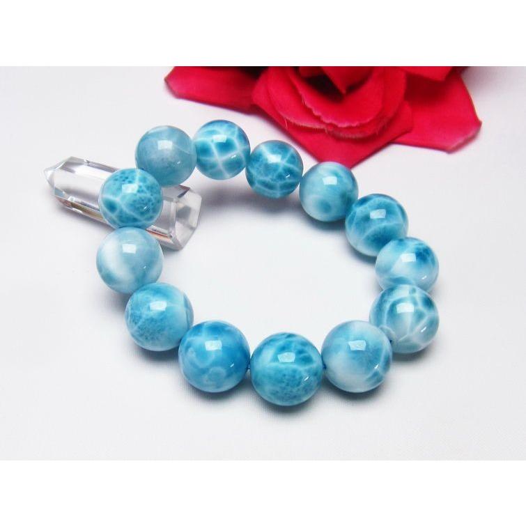 ラリマー ブレスレット 18mm t7-19565 : 誠安天然石専門店 - 通販