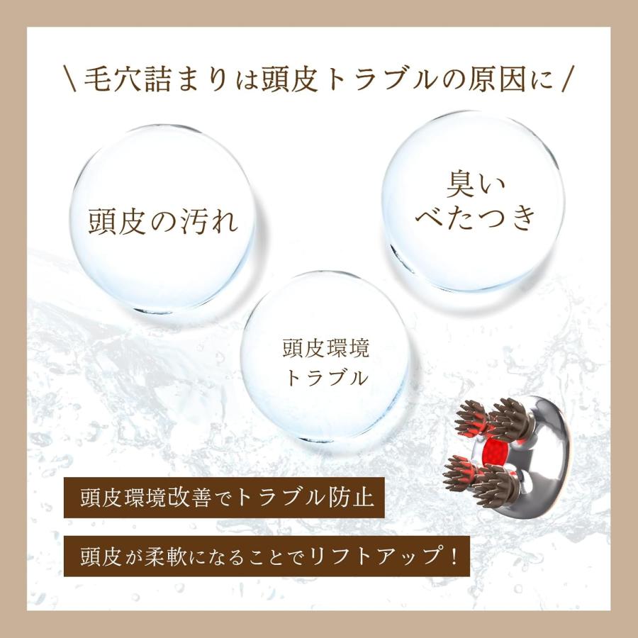 ZOGANKIN(ゾーガンキン) スカルプ 電動頭皮ブラシ ヘッドスパ EMS＆LED