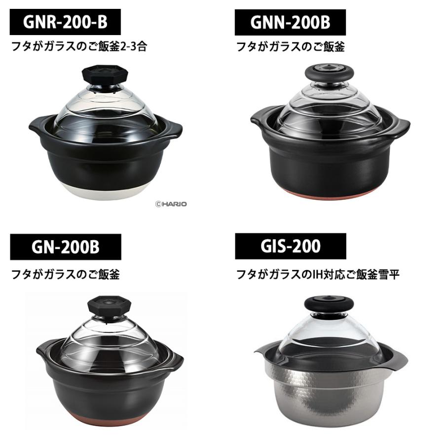 HARIO（ハリオ） フタがガラスのご飯釜 ガラスフタ 2-3合用 部品 F-TND