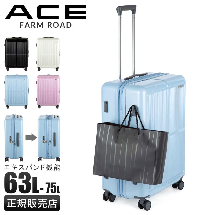 Ace（エース） 最大53% 3/1まで スーツケース Mサイズ 63L/75L 拡張