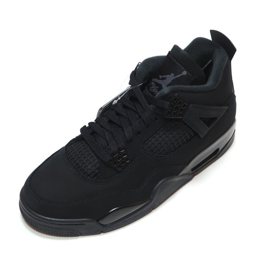 エア ジョーダン 4 NIKE AIR JORDAN RETRO BLACK CAT BLACK/BLACK-LT