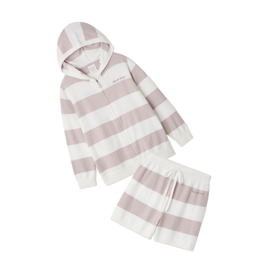 gelato pique（ジェラートピケ） スムーズィー2ボーダーパーカー