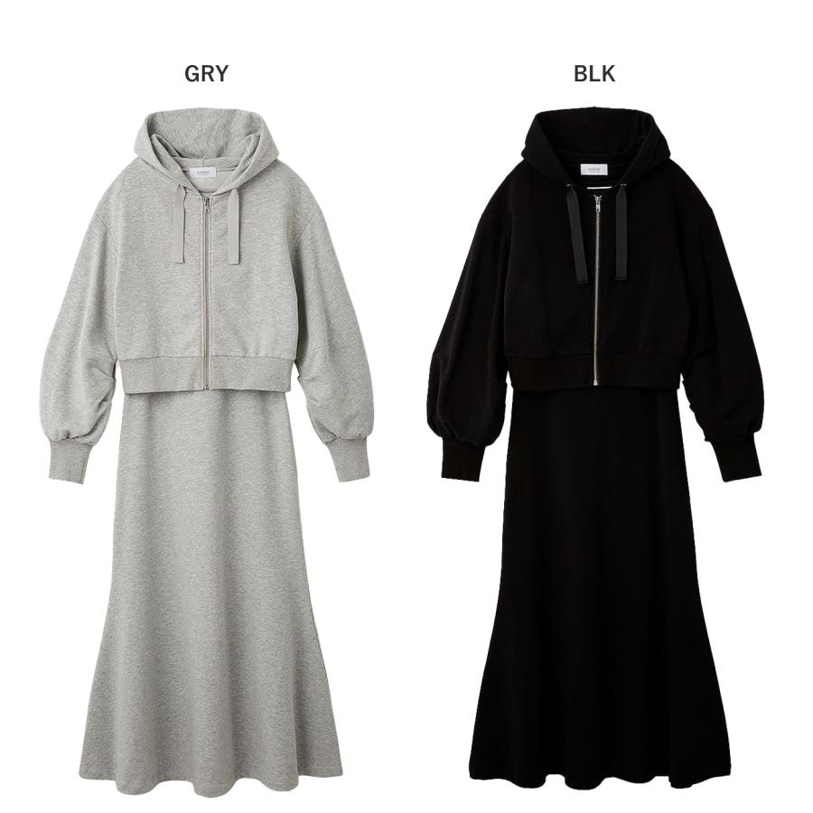 emmi yoga（エミヨガ） エミ ウェア 裏毛フーディー×ワンピースセット