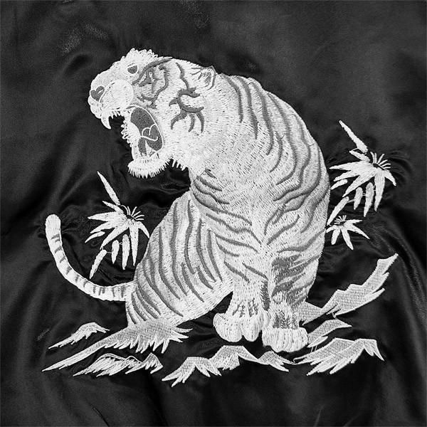 BAYCREST(ベイクレスト)330171 スカジャン 虎刺繍 サテン ジップ