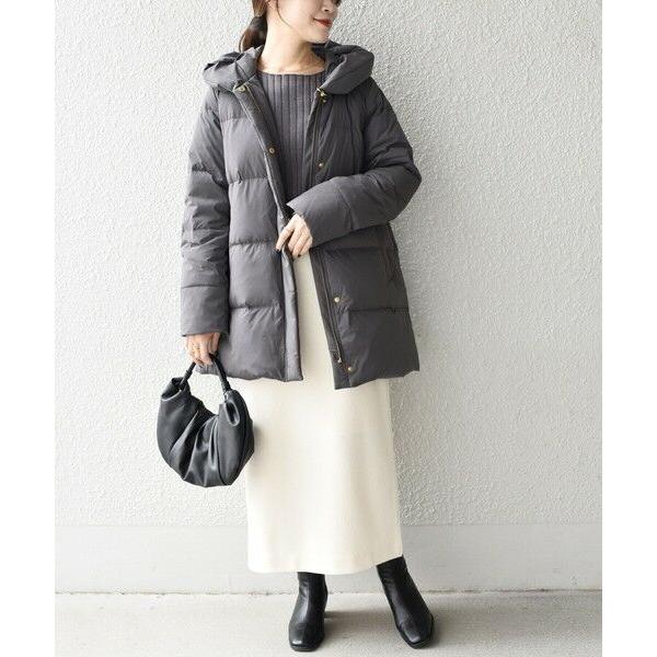 SHIPS（シップス） *〈手洗い可能〉ショールカラー ミディ ダウン