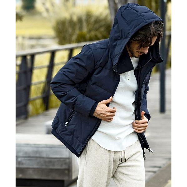 SHIFFON（シフォン） スタンドネックレイヤードダウンジャケット