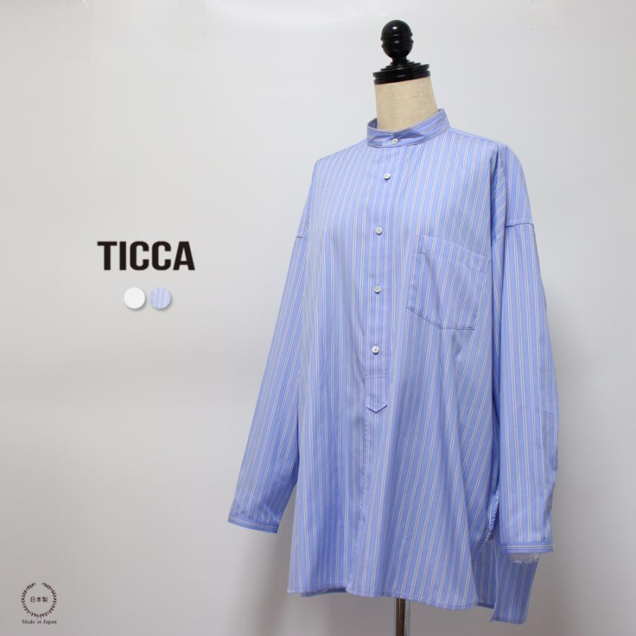 TICCA（ティッカ） スタンドスクエアシャツuni ユニセックス tbda-103