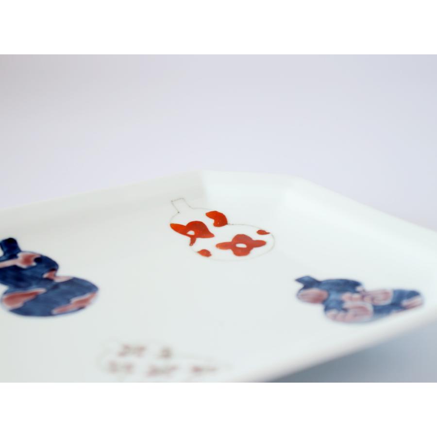 伊万里ひょうたん 八角長皿 徳七窯 徳永製陶所 伊万里焼 瓢箪 お祝い