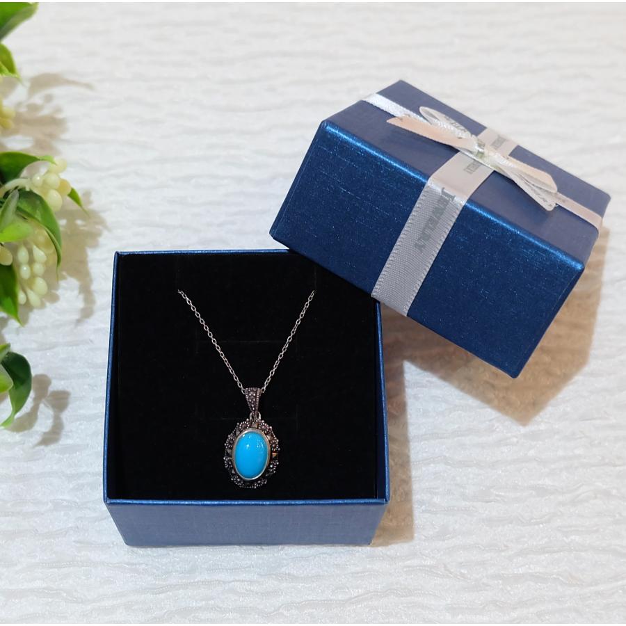 アクセサリー ターコイズ シルバーネックレス ペンダント プレゼント