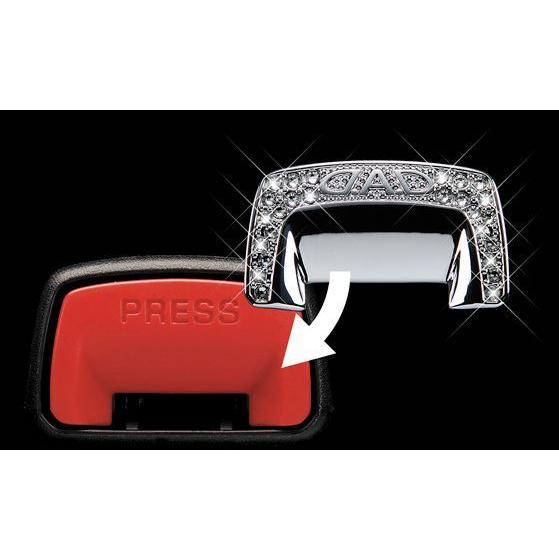 DAD ギャルソン(GARSON) クリスタルシートベルトボタンカバー タイプ