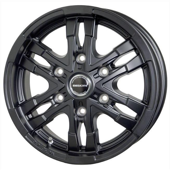 BISON(バイソン) BN-03 マットブラック 15インチ【厳選輸入195/80R15
