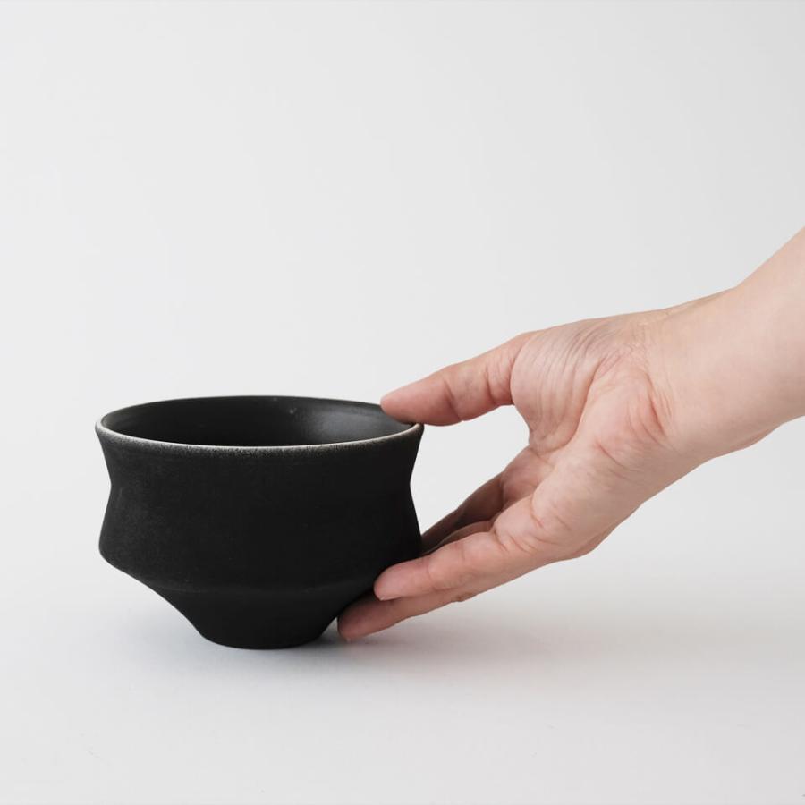 HINOKI【 GIZA 】BLACK Φ11cm×H7.5cm 3.5号 植木鉢 美濃焼 陶磁器 梅花