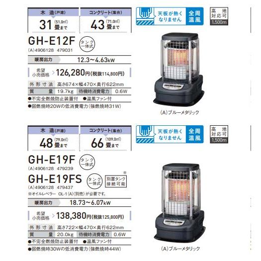 ☆最短出荷 事業者様限定 ☆『 GH-E19F 』コロナ ニューブルーバーナ