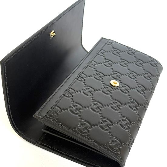 GUCCI（グッチ） 最新作! 二つ折り 長財布 ブラック 779785 CWC1G 1000