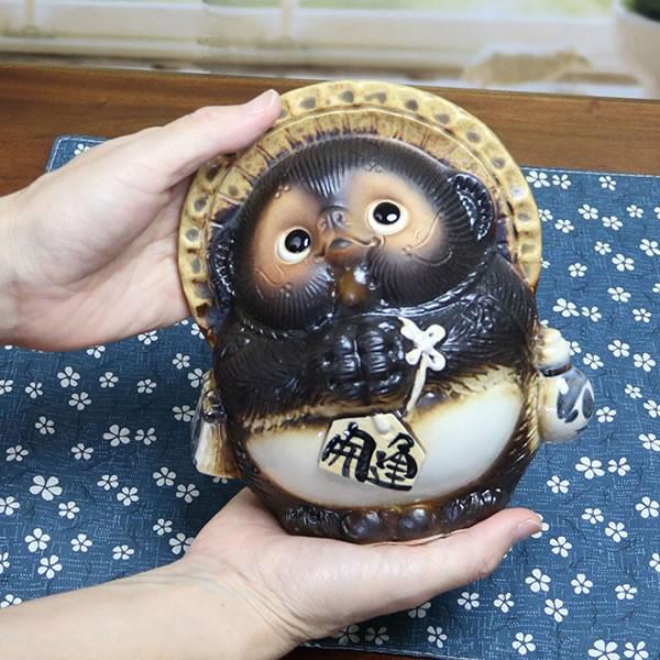 信楽焼 狸 陶器 たぬき タヌキ 開運 かわいい 和風 商売繁盛 新築祝