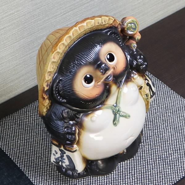 信楽焼 9号福狸 たぬき タヌキ 狸 開運 縁起物 可愛い 陶器 商売繁盛