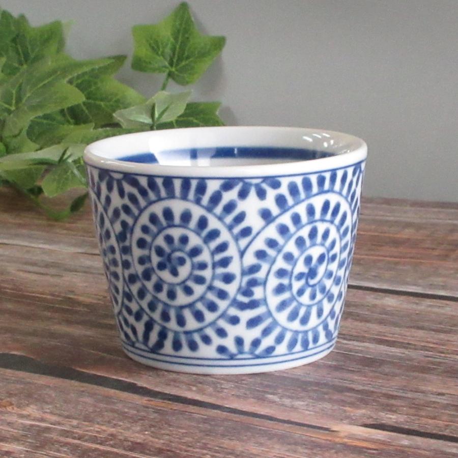 そば猪口 そばちょこ たこ唐草 切立 つゆ入れ 器 おしゃれ 和食器 業務