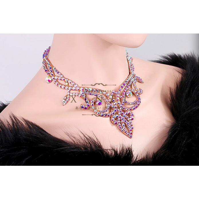 社交ダンスドレス ラテンドレス モダンドレス アクセサリー ネックレス