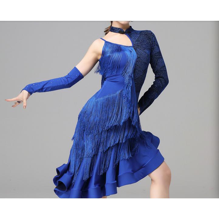 社交ダンスドレス ラテンドレス モダンドレス ダンスウエア, 競技 デモ