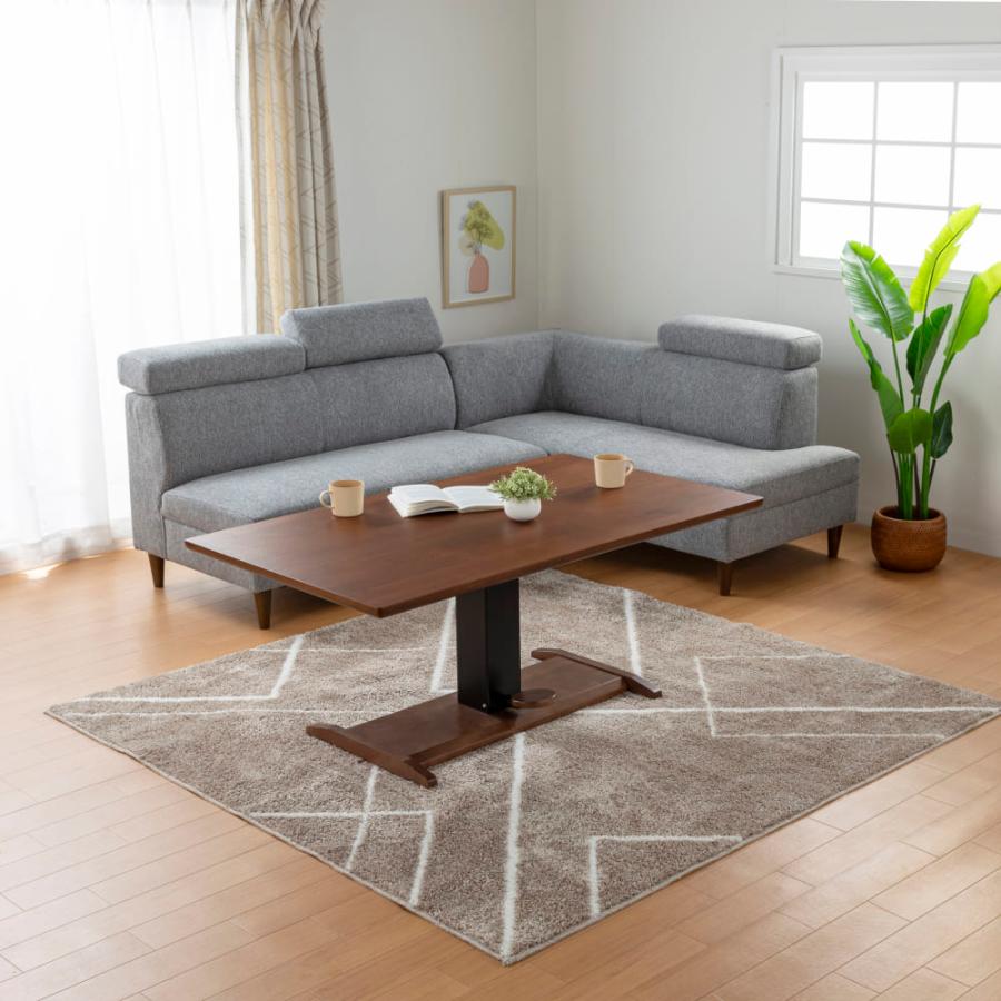 リビングダイニングチェア 肘無 2Pソファ ビュー グレー 【ホームズ