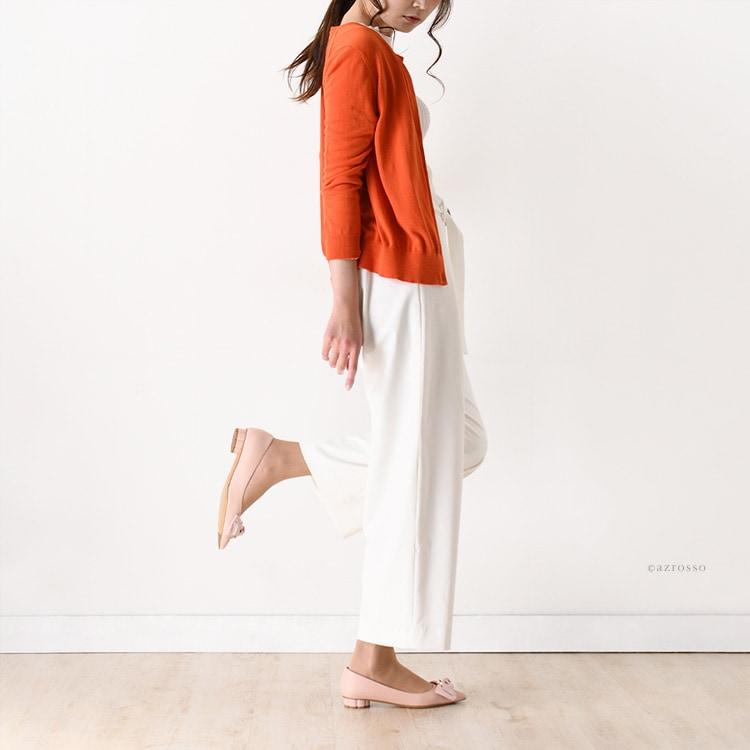 FERRAGAMO（フェラガモ） リボン パンプス ポインテッドトゥ 大きめ