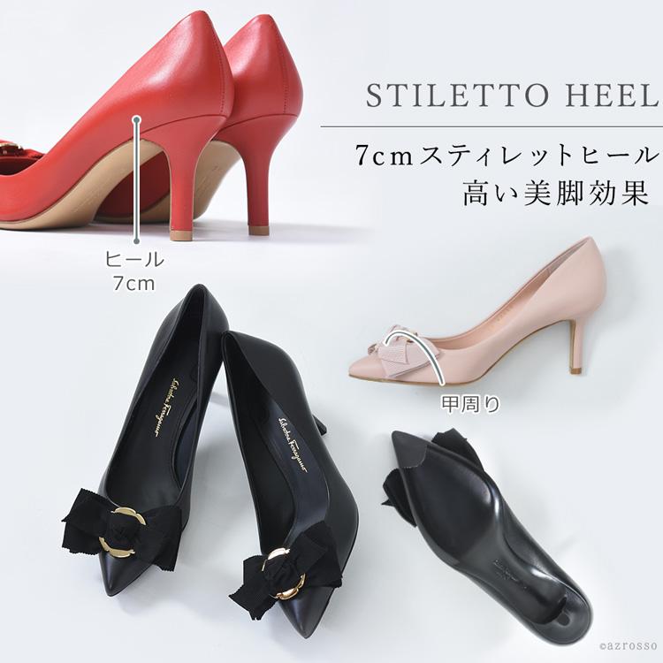FERRAGAMO（フェラガモ） パンプス リボン ポインテッドトゥ