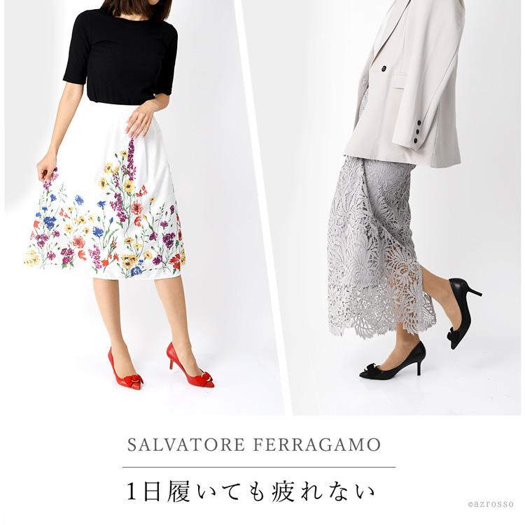 FERRAGAMO（フェラガモ） パンプス リボン ポインテッドトゥ
