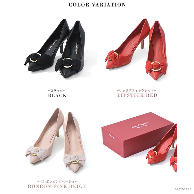 FERRAGAMO（フェラガモ） パンプス リボン ポインテッドトゥ