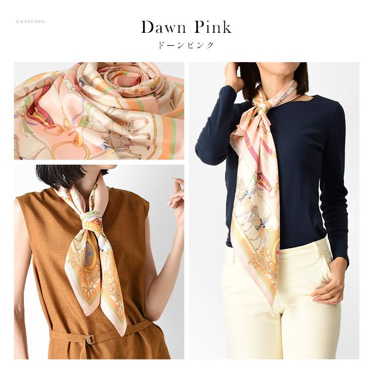 シルク スカーフ 大判 正方形 90 cm uv 日本製 横浜 70代 40代 50代