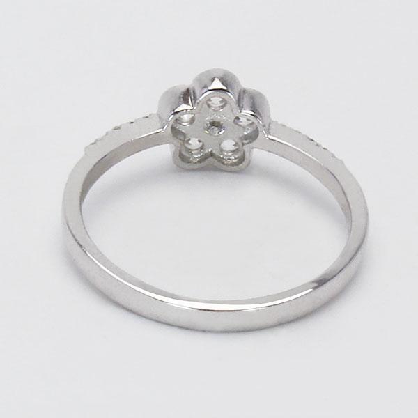 リング プラチナ ダイヤ ダイヤモンド 花 フラワーモチーフ 花モチーフ