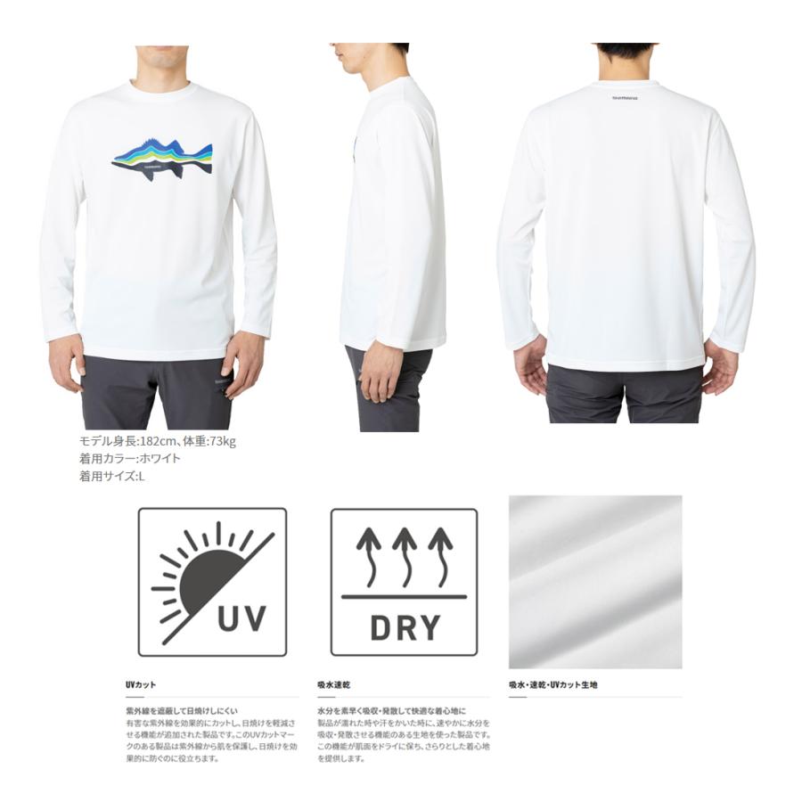 シマノ（SHIMANO） '22 グラフィック ロングスリーブ (フィッシング